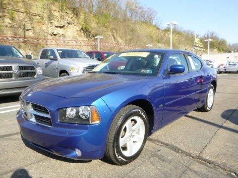 Deep Water Blue Pearl Dodge Charger SXT.  Click to enlarge.