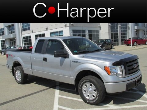 Ingot Silver Metallic Ford F150 STX SuperCab 4x4.  Click to enlarge.