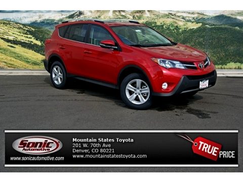 Barcelona Red Metallic Toyota RAV4 XLE AWD.  Click to enlarge.