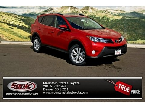 Barcelona Red Metallic Toyota RAV4 Limited AWD.  Click to enlarge.