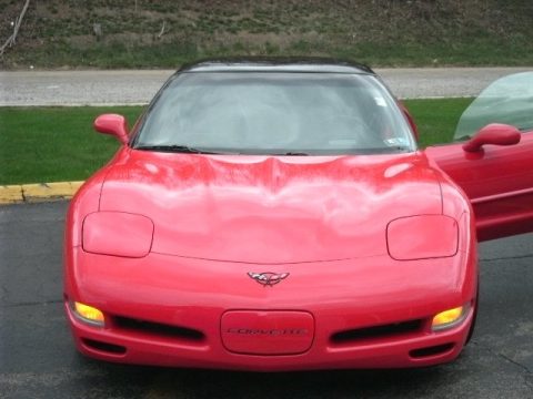 Torch Red Chevrolet Corvette Coupe.  Click to enlarge.