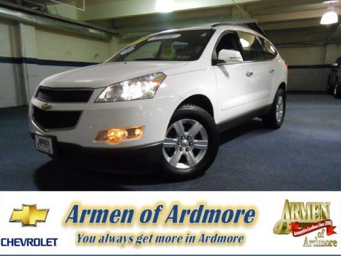 White Chevrolet Traverse LT AWD.  Click to enlarge.