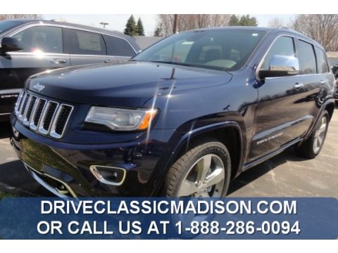 True Blue Pearl Jeep Grand Cherokee Overland 4x4.  Click to enlarge.