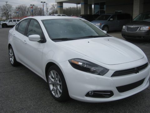 Bright White Dodge Dart SXT.  Click to enlarge.