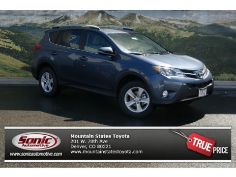 Shoreline Blue Pearl Toyota RAV4 XLE AWD.  Click to enlarge.