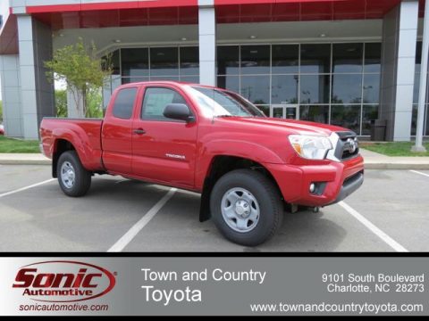 Barcelona Red Metallic Toyota Tacoma V6 Prerunner Access Cab.  Click to enlarge.