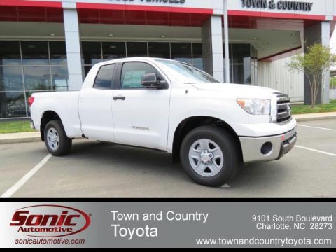 Super White Toyota Tundra SR5 Double Cab.  Click to enlarge.