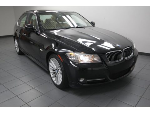 Jet Black BMW 3 Series 335i Sedan.  Click to enlarge.