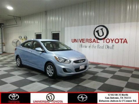 Clearwater Blue Hyundai Accent GLS 4 Door.  Click to enlarge.