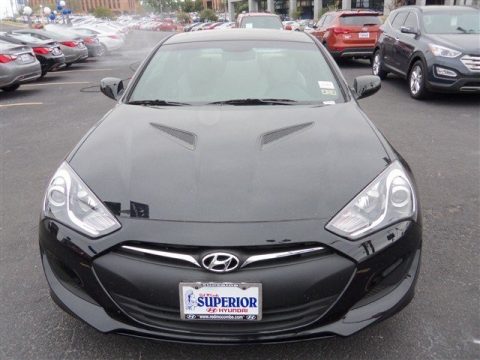 Black Noir Pearl Hyundai Genesis Coupe 2.0T Premium.  Click to enlarge.