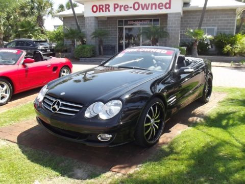 Black Mercedes-Benz SL 550 Roadster. Click to enlarge. Black Mercedes-Benz SL 550 Roadster. Click to enlarge.