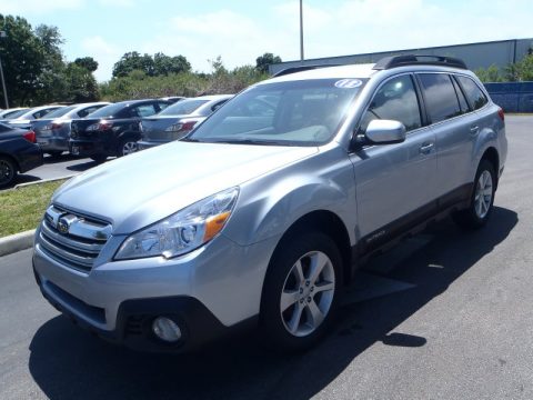 Ice Silver Metallic Subaru Outback 2.5i Premium.  Click to enlarge.