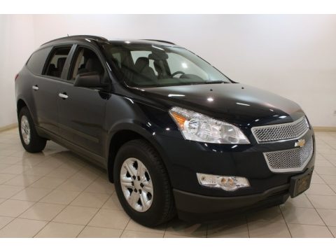 Dark Blue Metallic Chevrolet Traverse LS AWD.  Click to enlarge.