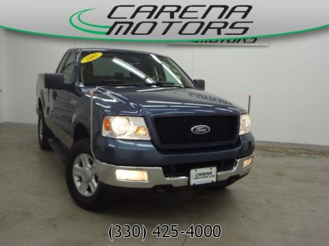 Medium Wedgewood Blue Metallic Ford F150 XLT Regular Cab 4x4.  Click to enlarge.