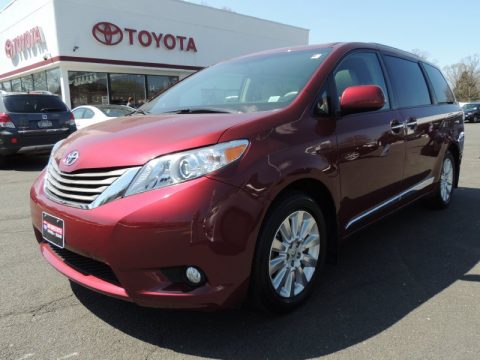 Salsa Red Pearl Toyota Sienna XLE AWD.  Click to enlarge.