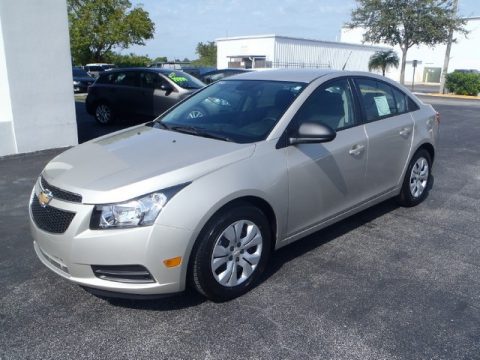 Champagne Silver Metallic Chevrolet Cruze LS.  Click to enlarge.