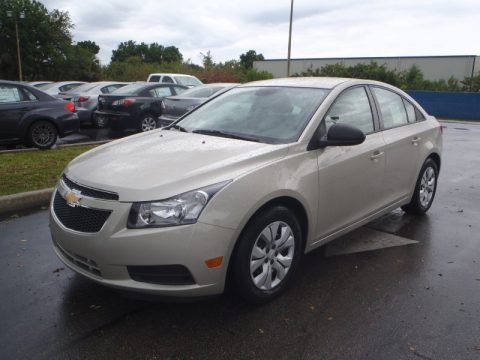 Champagne Silver Metallic Chevrolet Cruze LS.  Click to enlarge.