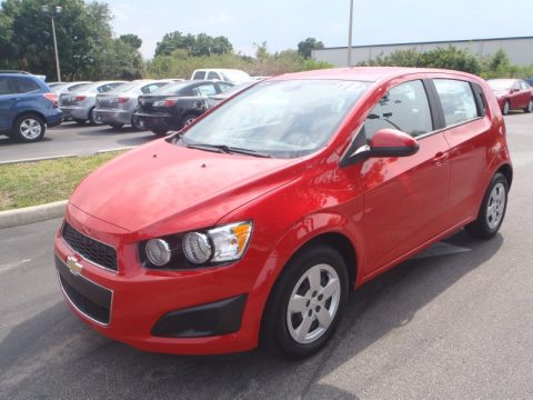 Victory Red Chevrolet Sonic LS Hatch.  Click to enlarge.