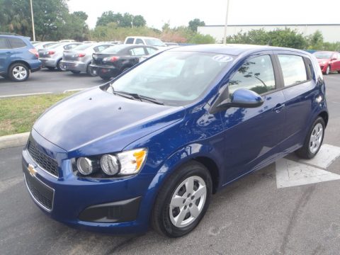 Blue Topaz Metallic Chevrolet Sonic LS Hatch.  Click to enlarge.