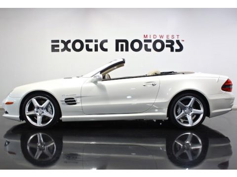 designo Mystic White Mercedes-Benz SL 55 AMG Roadster. Click to enlarge. designo Mystic White Mercedes-Benz SL 55 AMG Roadster. Click to enlarge.