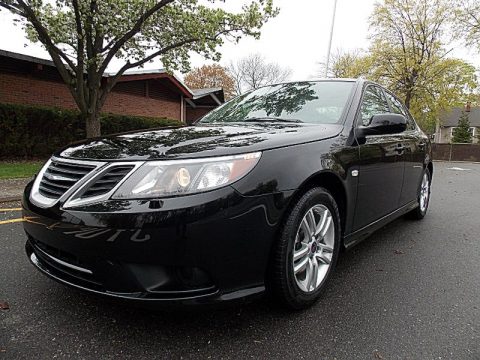 Black Saab 9-3 2.0T Sport Sedan.  Click to enlarge.