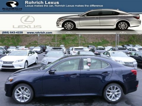 Deep Sea Blue Mica Lexus IS 250 AWD.  Click to enlarge.