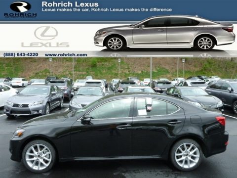 Obsidian Black Lexus IS 250 AWD.  Click to enlarge.