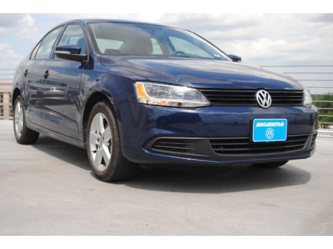Tempest Blue Metallic Volkswagen Jetta TDI Sedan.  Click to enlarge.