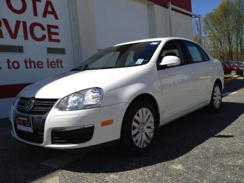 Candy White Volkswagen Jetta S Sedan.  Click to enlarge.