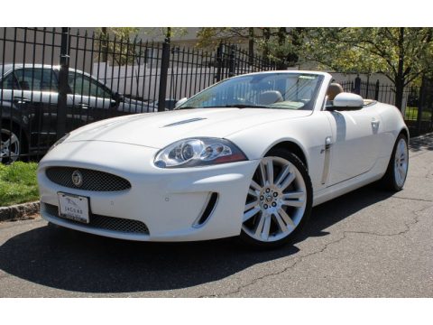 Porcelain White Jaguar XK XKR Convertible.  Click to enlarge.