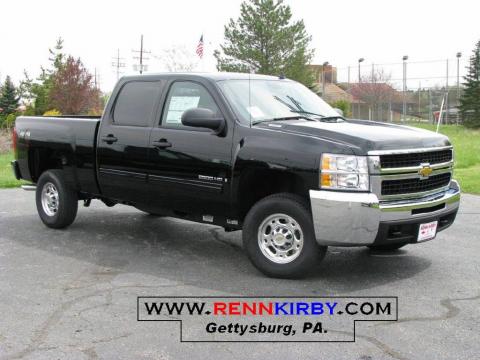 Black Chevrolet Silverado 2500HD LT Crew Cab 4x4.  Click to enlarge.