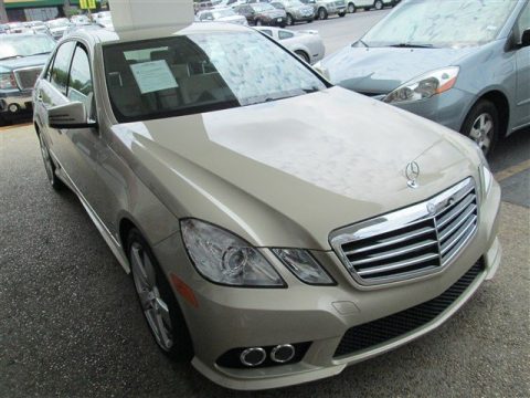 Pearl Beige Metallic Mercedes-Benz E 350 Sedan.  Click to enlarge.