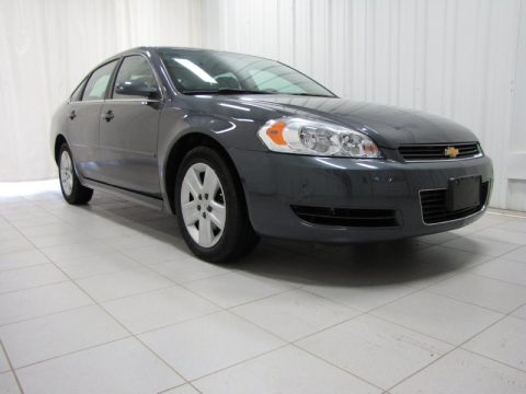 Cyber Gray Metallic Chevrolet Impala LS.  Click to enlarge.