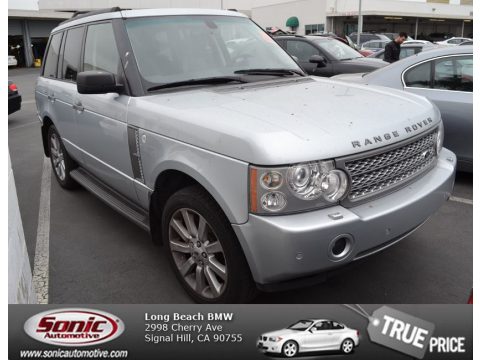 Zermatt Silver Metallic Land Rover Range Rover Supercharged.  Click to enlarge.