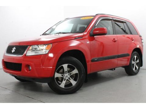 Racy Red Suzuki Grand Vitara 4x4.  Click to enlarge.