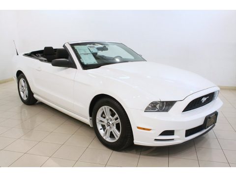 Performance White Ford Mustang V6 Convertible.  Click to enlarge.
