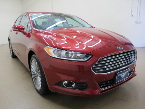 Ruby Red Metallic Ford Fusion Titanium AWD.  Click to enlarge.