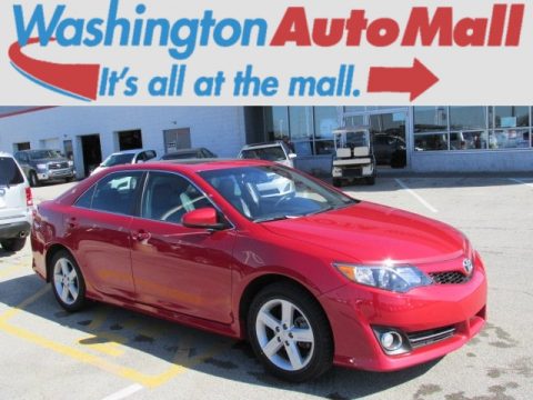 Barcelona Red Metallic Toyota Camry SE.  Click to enlarge.