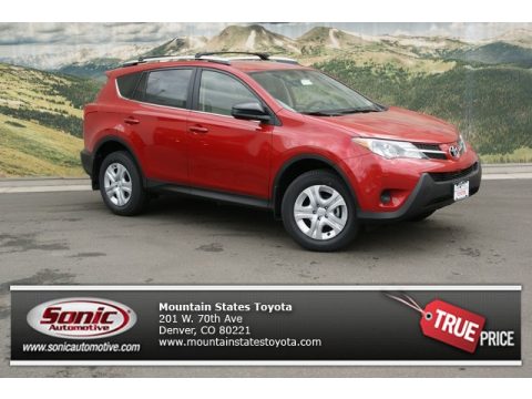 Barcelona Red Metallic Toyota RAV4 LE AWD.  Click to enlarge.