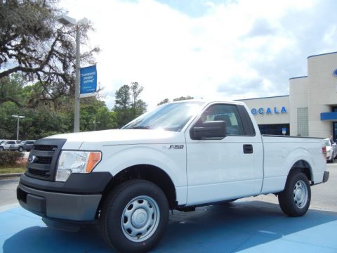 Oxford White Ford F150 XL Regular Cab.  Click to enlarge.