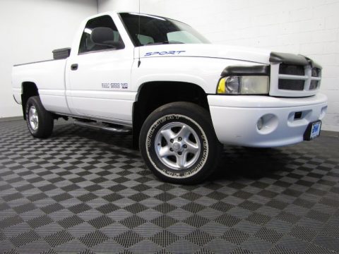 Bright White Dodge Ram 1500 Sport Regular Cab 4x4.  Click to enlarge.