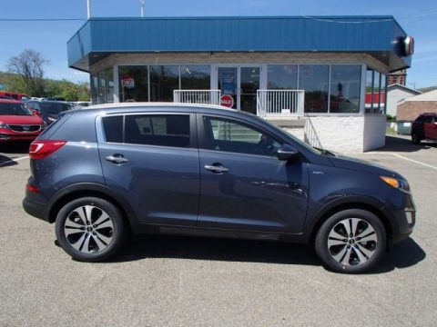 Twilight Blue Kia Sportage EX AWD.  Click to enlarge.