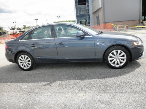 Meteor Grey Pearl Effect Audi A4 2.0T Premium quattro Sedan.  Click to enlarge.