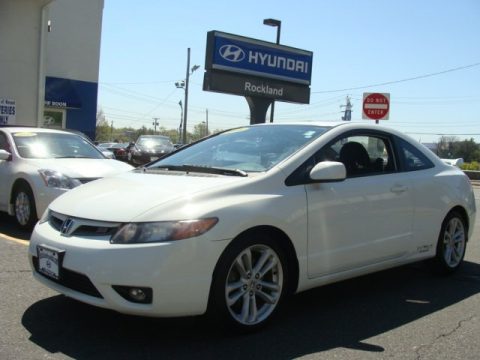 Taffeta White Honda Civic Si Coupe.  Click to enlarge.