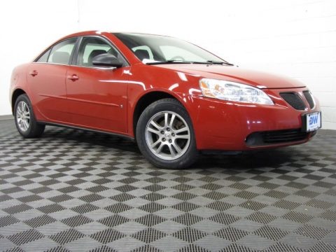 Crimson Red Pontiac G6 V6 Sedan.  Click to enlarge.
