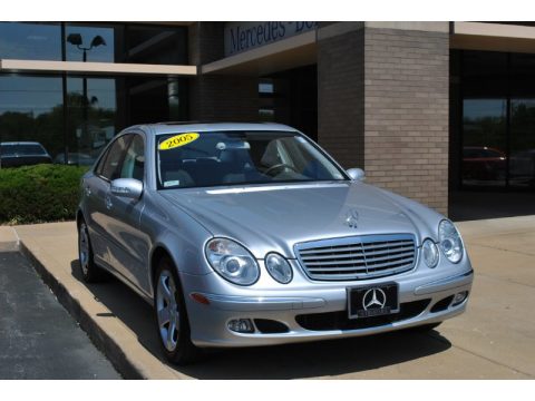 Iridium Silver Metallic Mercedes-Benz E 500 4Matic Sedan.  Click to enlarge.