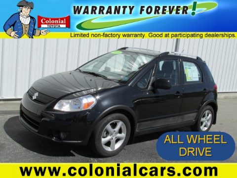 Black Pearl Metallic Suzuki SX4 Crossover Touring AWD.  Click to enlarge.