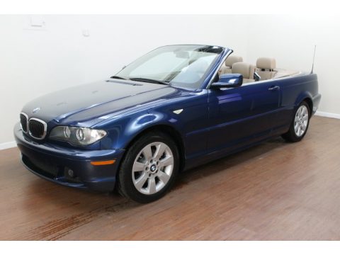 Mystic Blue Metallic BMW 3 Series 325i Convertible.  Click to enlarge.