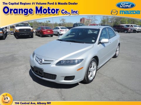 Glacier Silver Metallic Mazda MAZDA6 i Sport Sedan.  Click to enlarge.