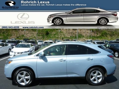 Cerulean Blue Metallic Lexus RX 350 AWD.  Click to enlarge.